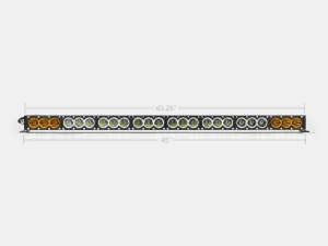 43" Amber/White Dual Function LED Bar