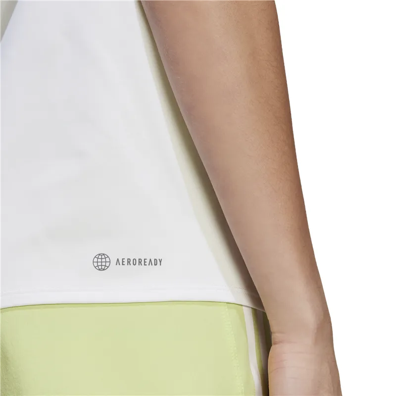 adidas Icons Training Tank Top - Womens - White/Pulse Lime