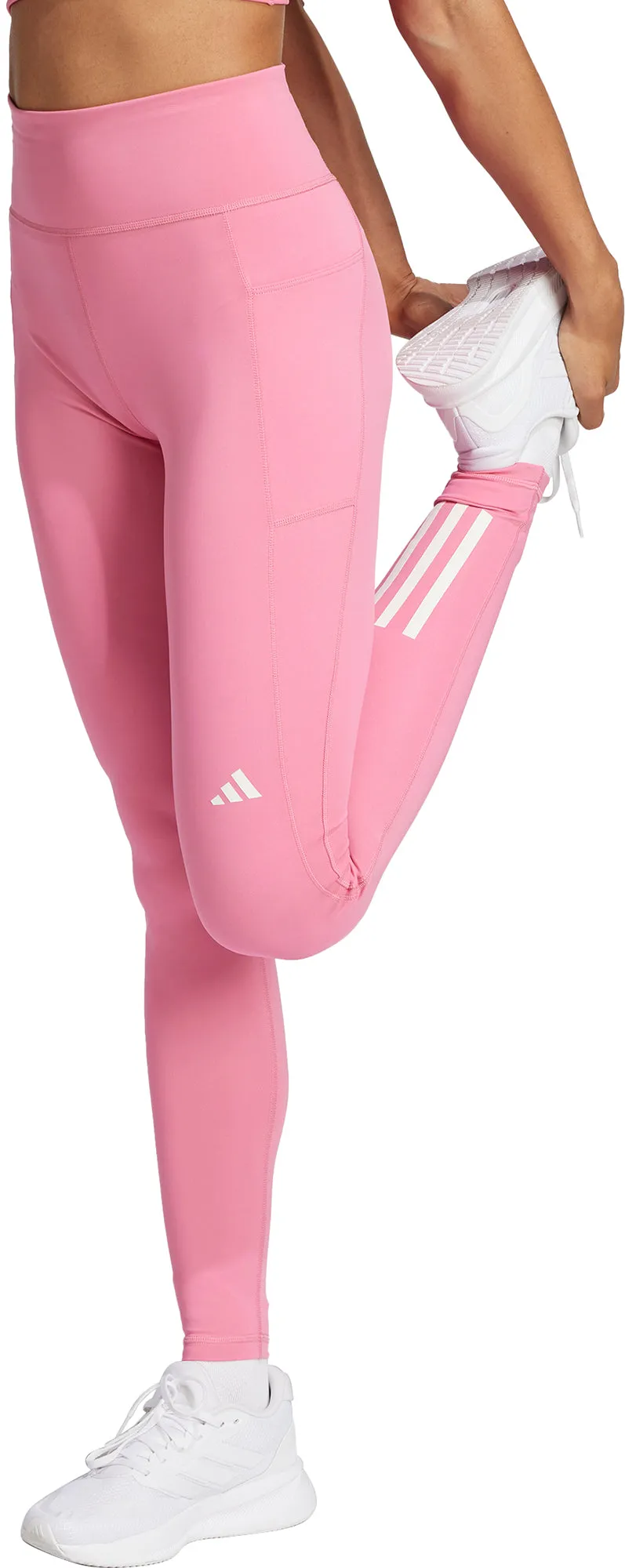 adidas Own The Run Womens Long Running Tights - Pink