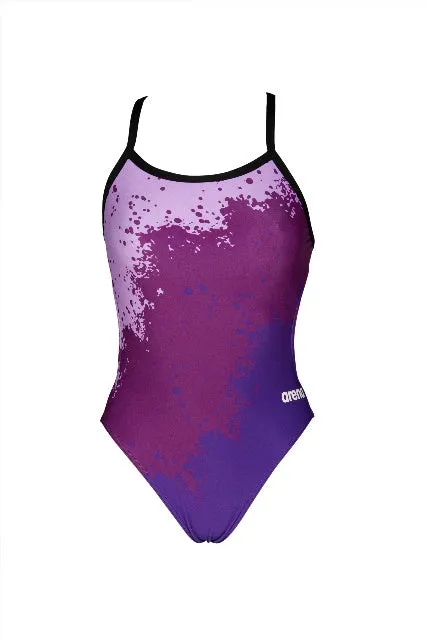 ARENA Women's Spraypaint MaxLife Light Drop Back One Piece Swimsuit