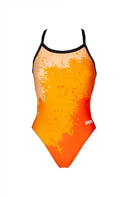 ARENA Women's Spraypaint MaxLife Light Drop Back One Piece Swimsuit