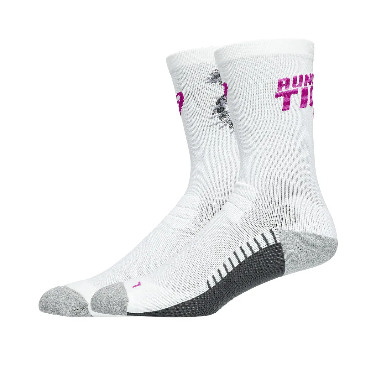 Asics Performance Run Crew Sock Brillant White Bold Magenta גרבי אסיקס