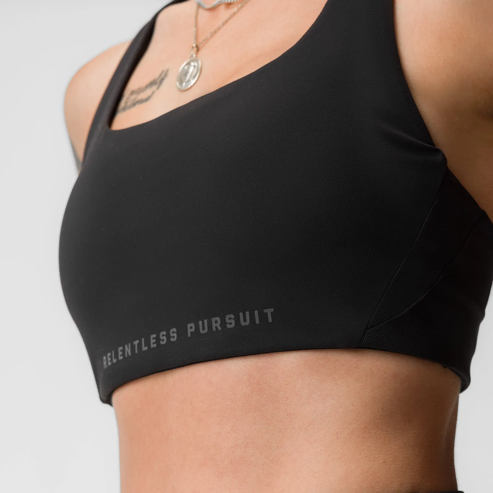 ASRV x Equinox Lycra® Hybrid Sports Bra - Black