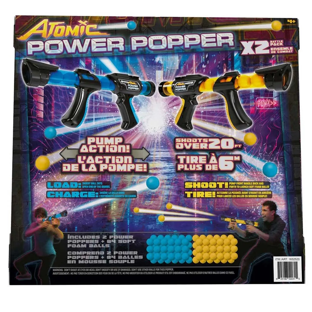 Atomic Power Popper Dual Battle Pack With 84 Ammo Balls