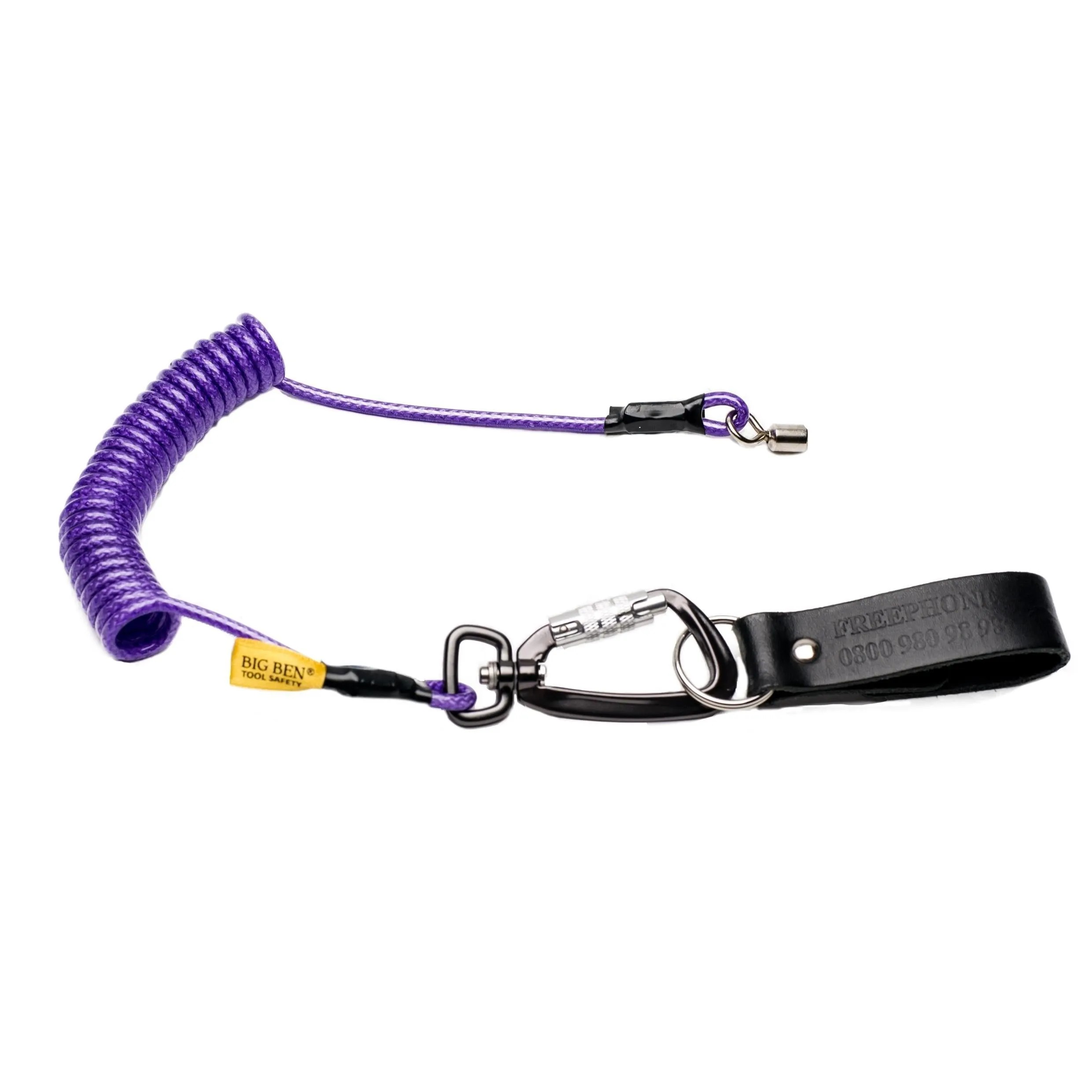 BIGBEN® 2m Tool Tether with Twistlock Carabina & Belt Loop