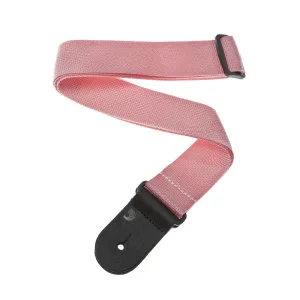 Daddario Polypro Guitar Strap with Leather Ends, Pink