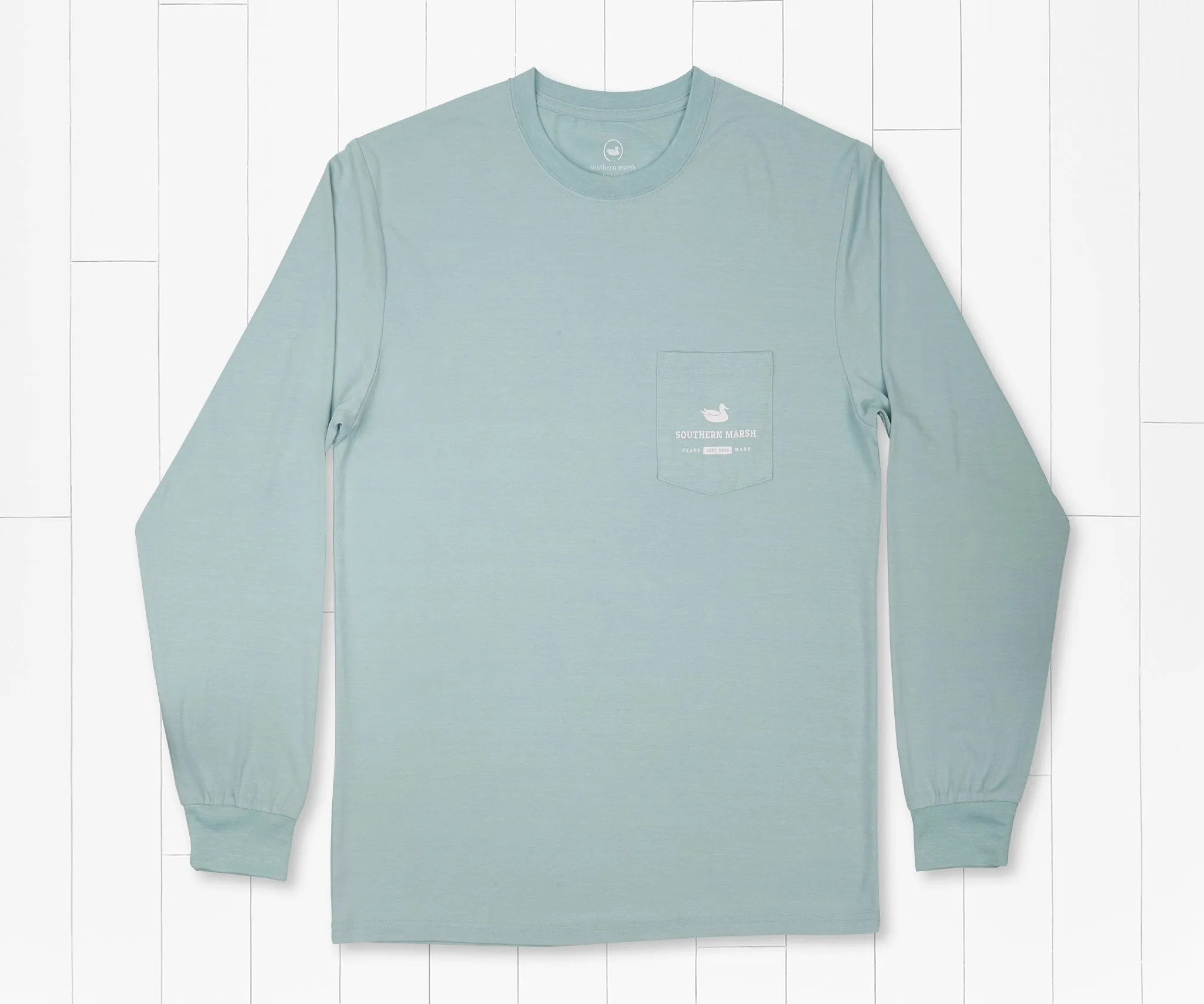 FieldTec™ Heathered Performance Tee - Lines - Long Sleeve