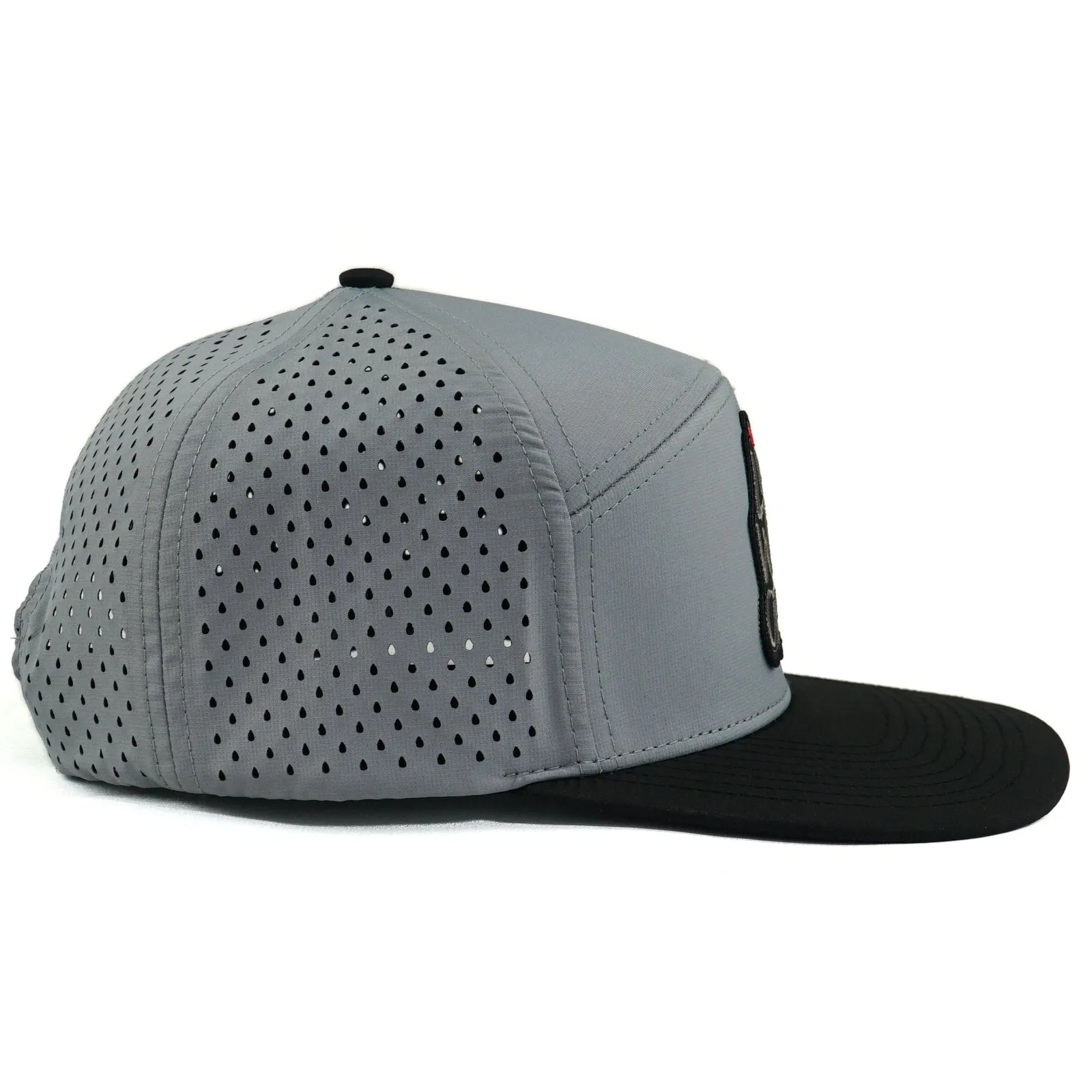 Gray/Black Performance Patch Hat