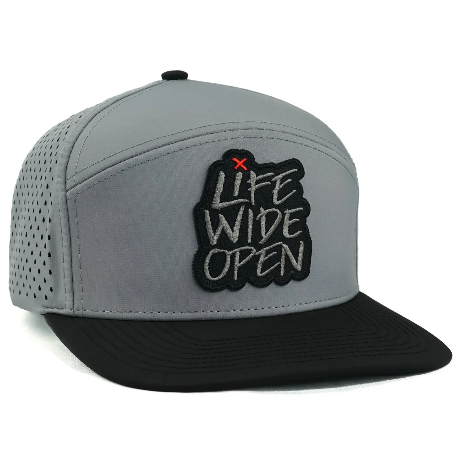 Gray/Black Performance Patch Hat