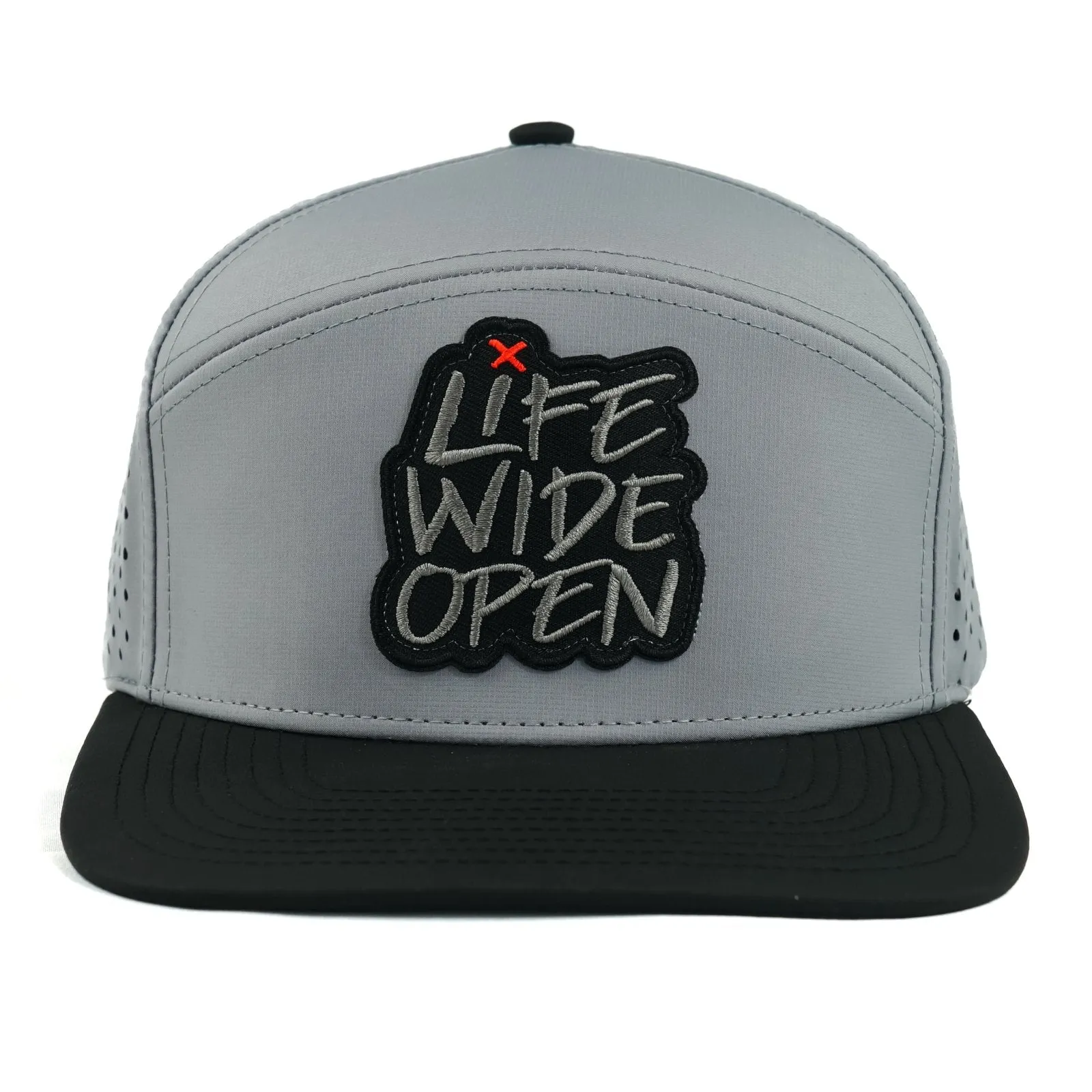 Gray/Black Performance Patch Hat