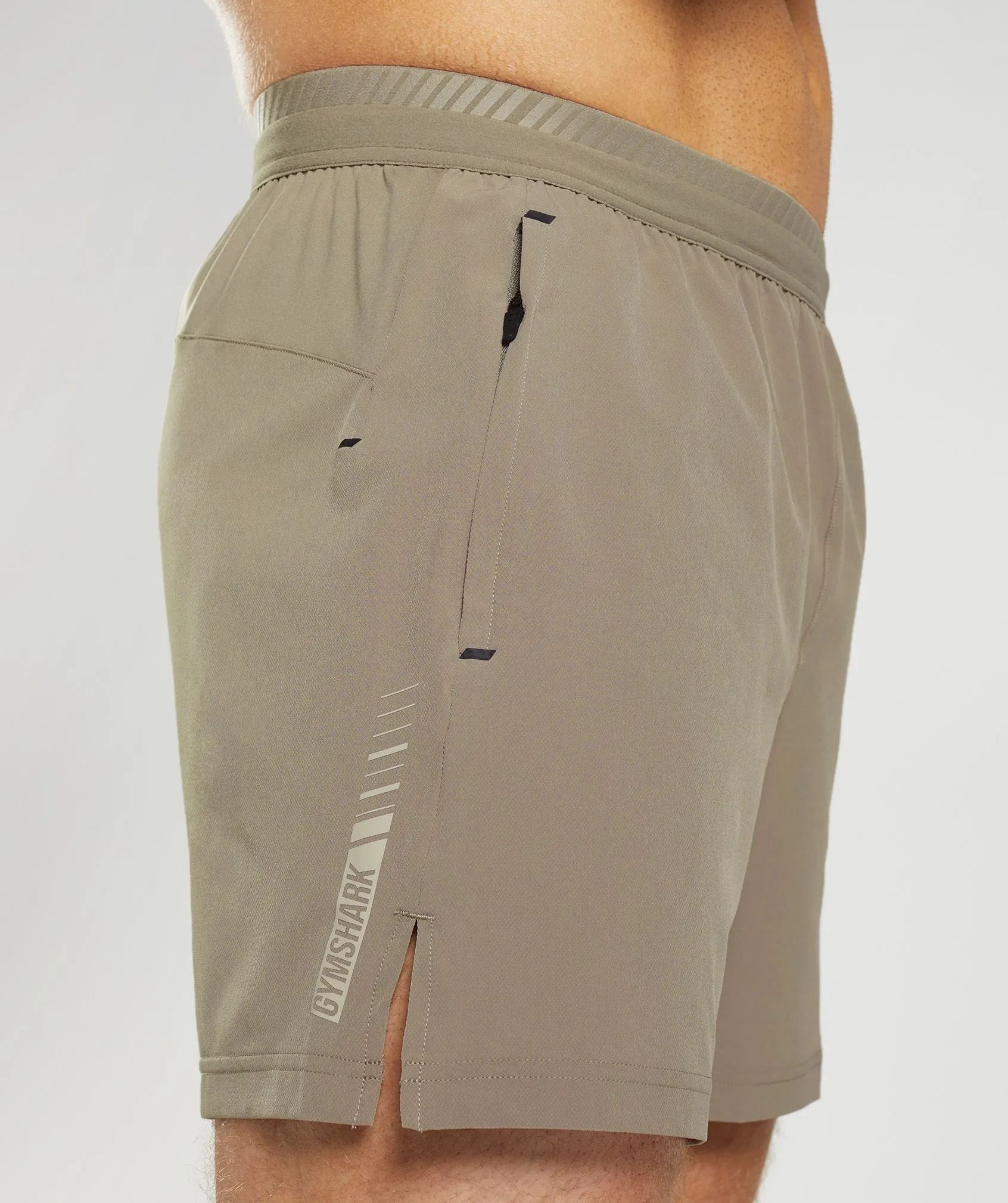 Gymshark Apex 5" Hybrid Shorts - Earthy Brown