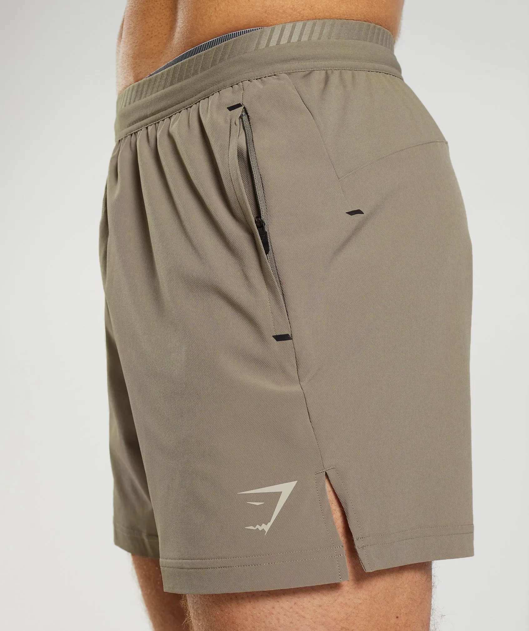 Gymshark Apex 5" Hybrid Shorts - Earthy Brown