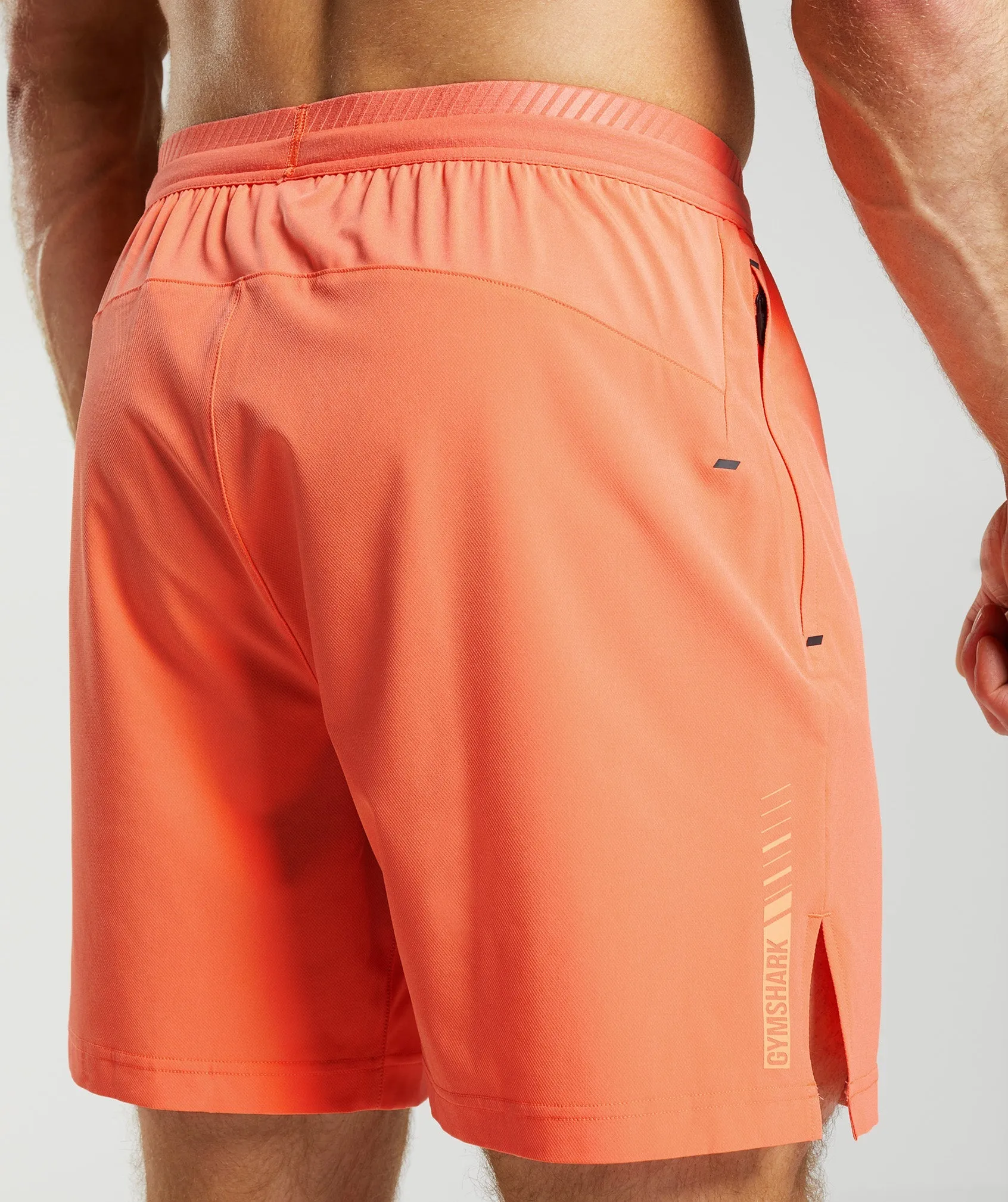 Gymshark Apex 7" Hybrid Shorts - Solstice Orange