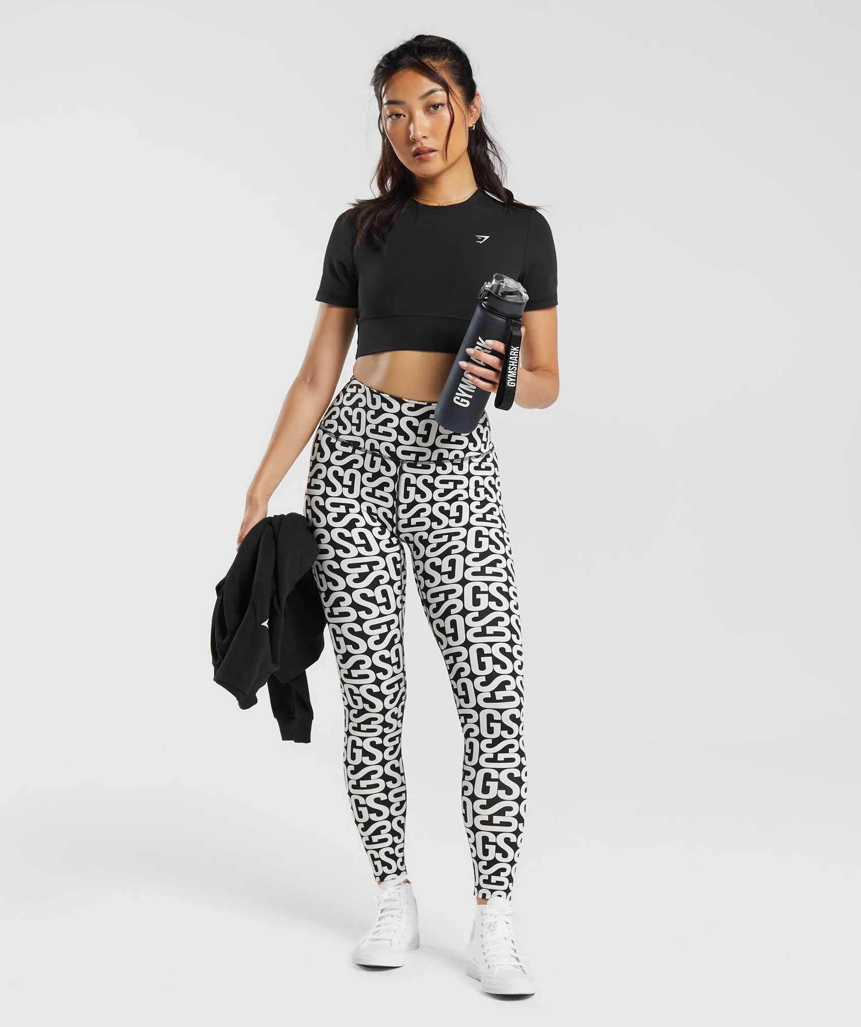 Gymshark Monogram Leggings - Black