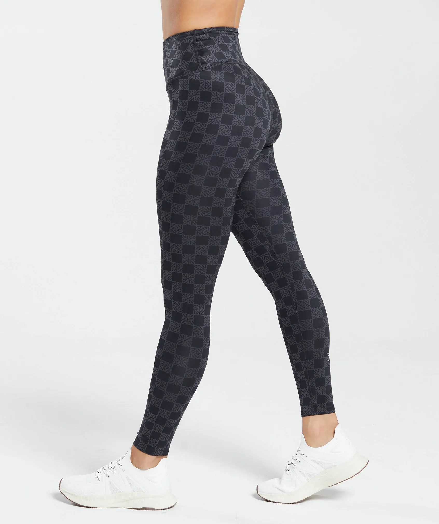 Gymshark Monogram Leggings - Onyx Grey