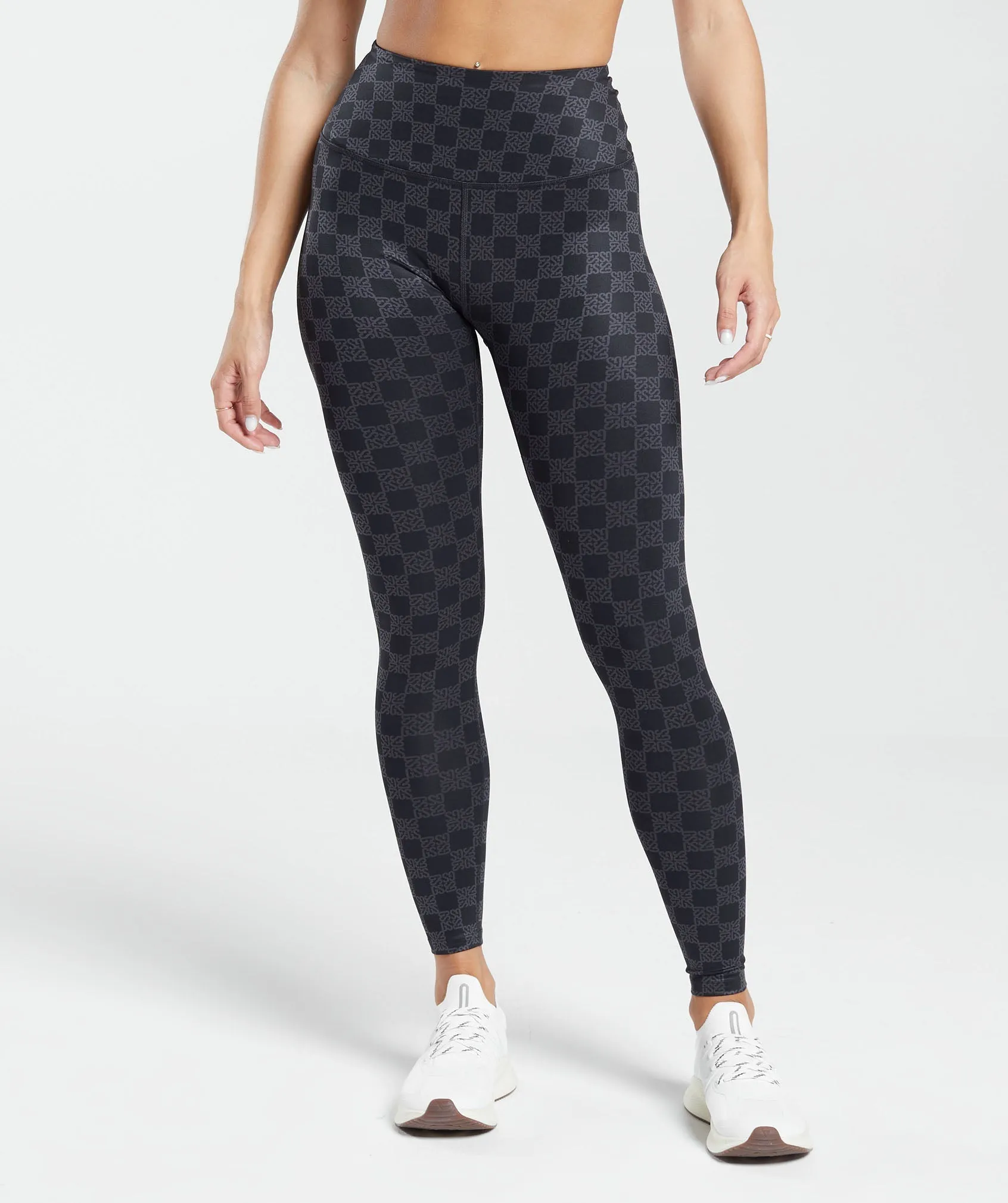 Gymshark Monogram Leggings - Onyx Grey