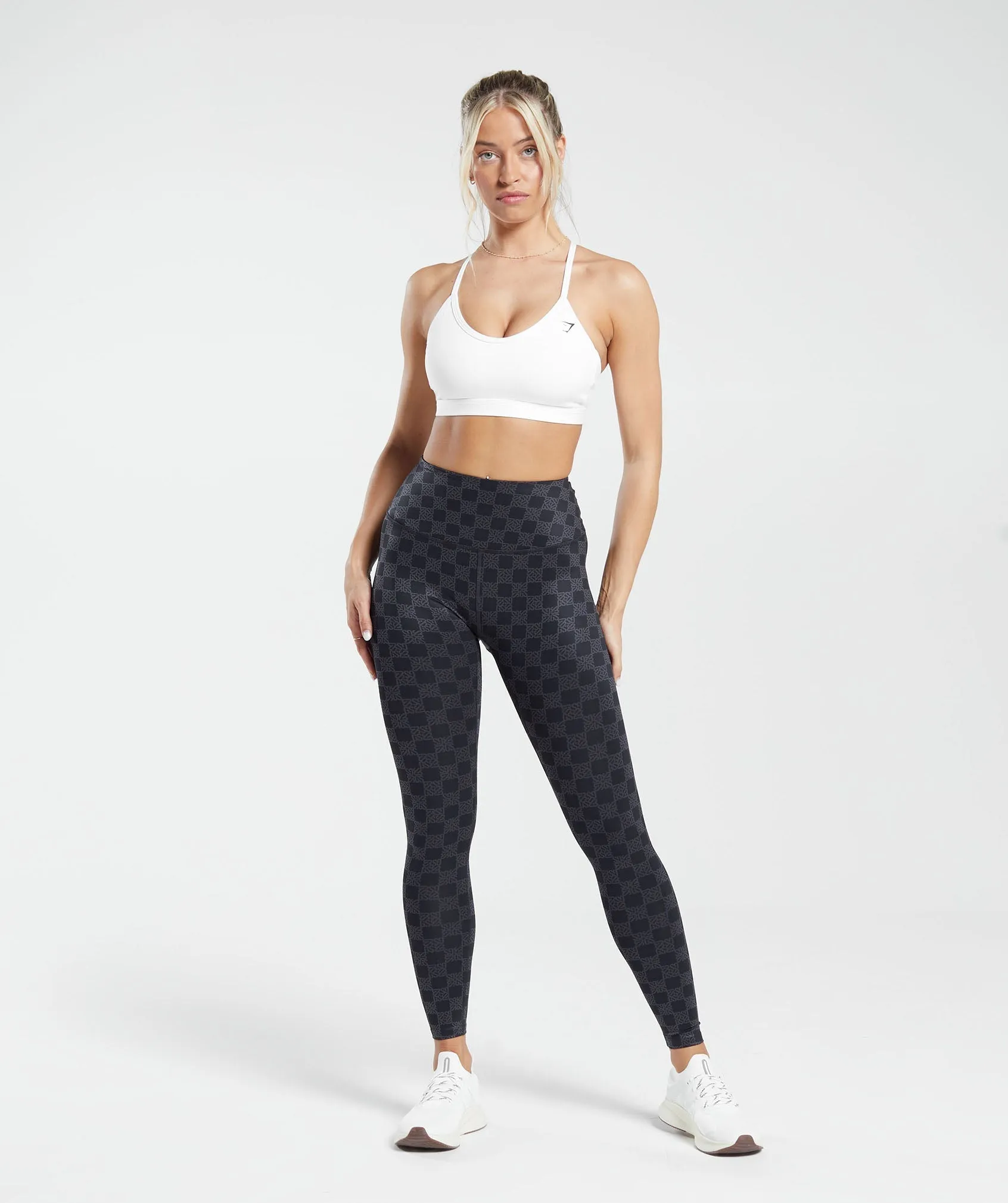 Gymshark Monogram Leggings - Onyx Grey