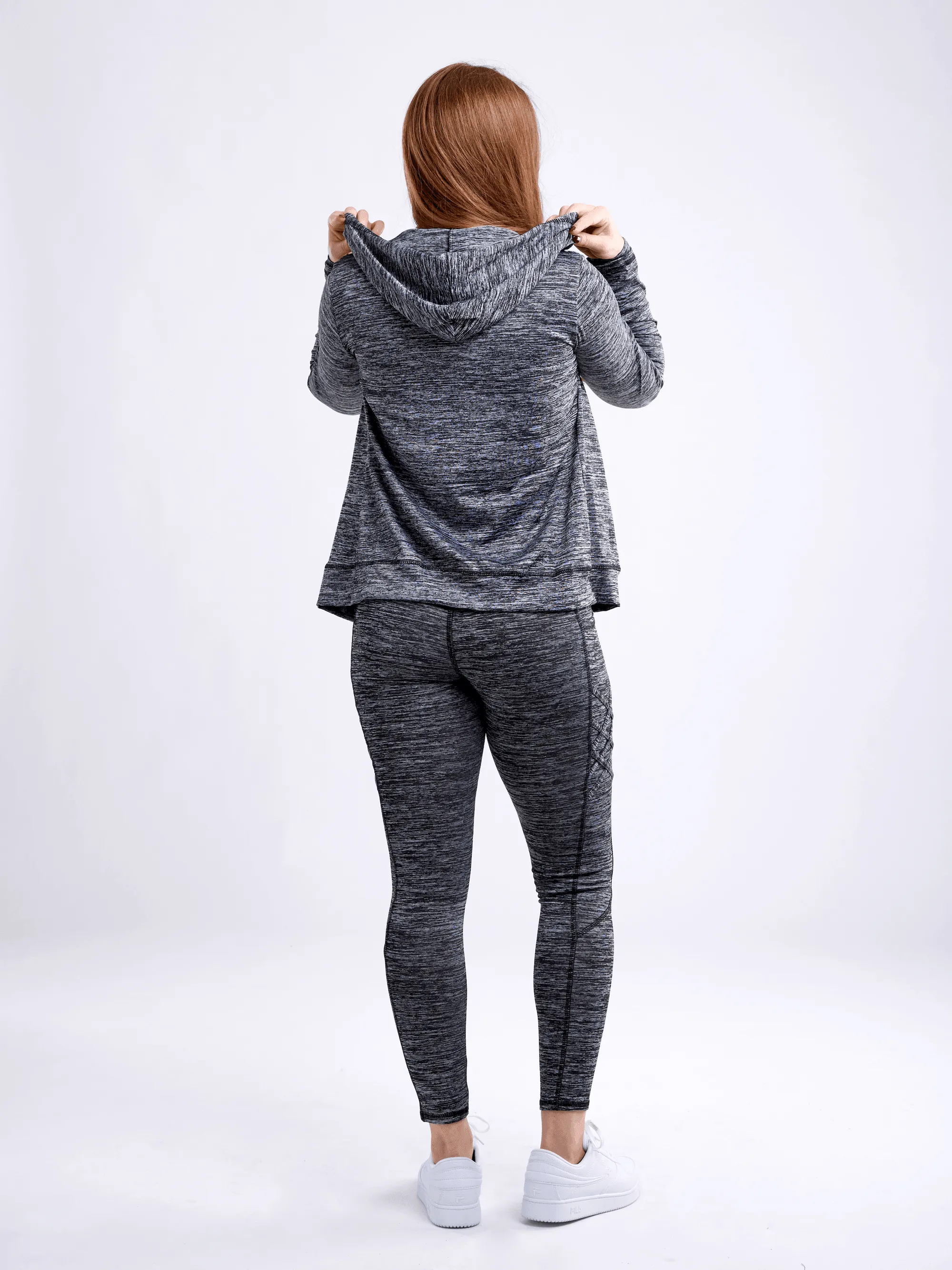 High-Waisted Criss-Cross Training Leggings with Hip Pockets