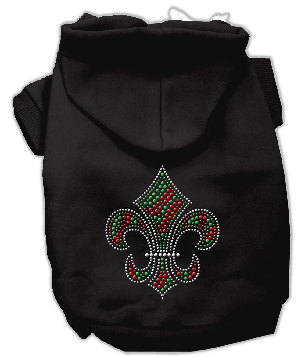 Holiday Fleur de lis Hoodies Black XL (16)