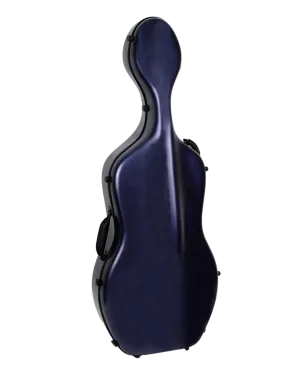 HQ Polycarbon Cello Case 4/4 - Brushed Blue Large