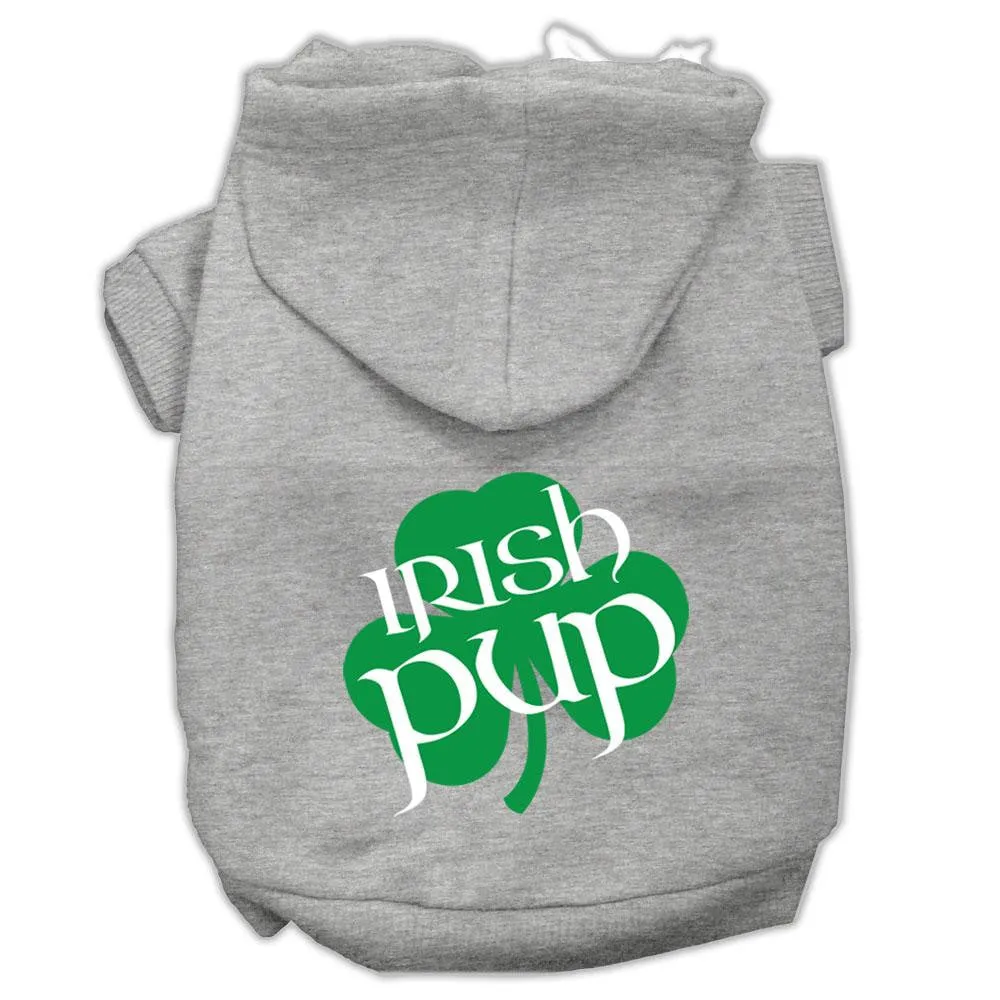 Irish Pup Screen Print Pet Hoodies Grey Size Xxxl (20)