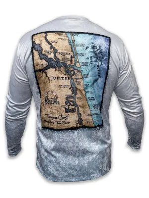 Jupiter, FL / King Tide Allover Chart Shirt