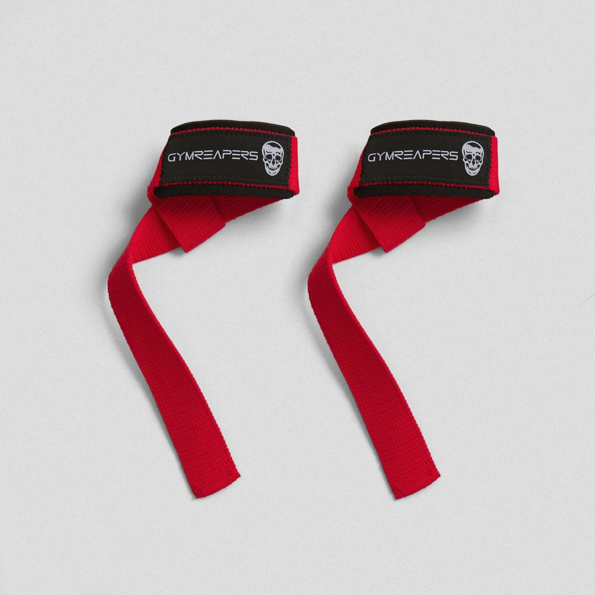 Lifting Straps | Premium Padded Weightlifting Straps - Red/Black