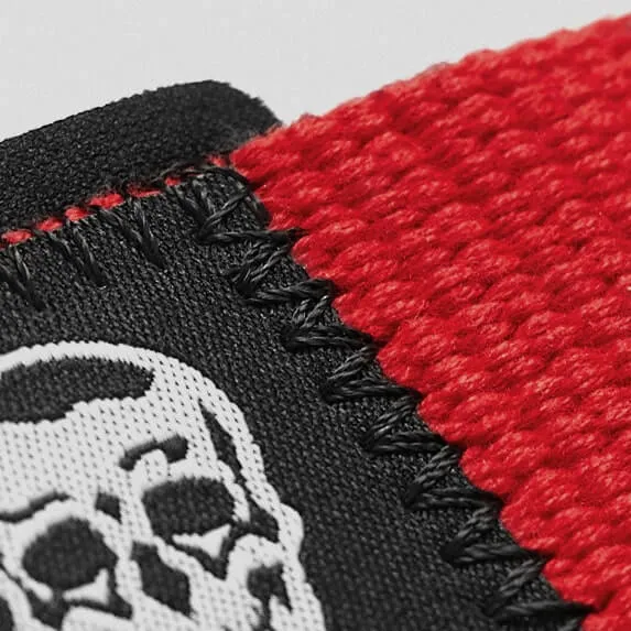 Lifting Straps | Premium Padded Weightlifting Straps - Red/Black