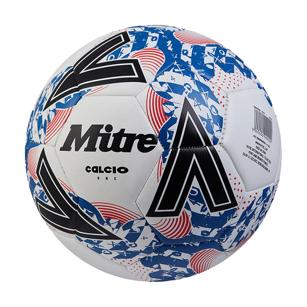 Mitre Calcio One 24 Football (White/Blue)