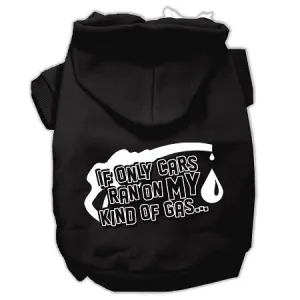 My Kind of Gas Screen Print Pet Hoodies Black S (10)