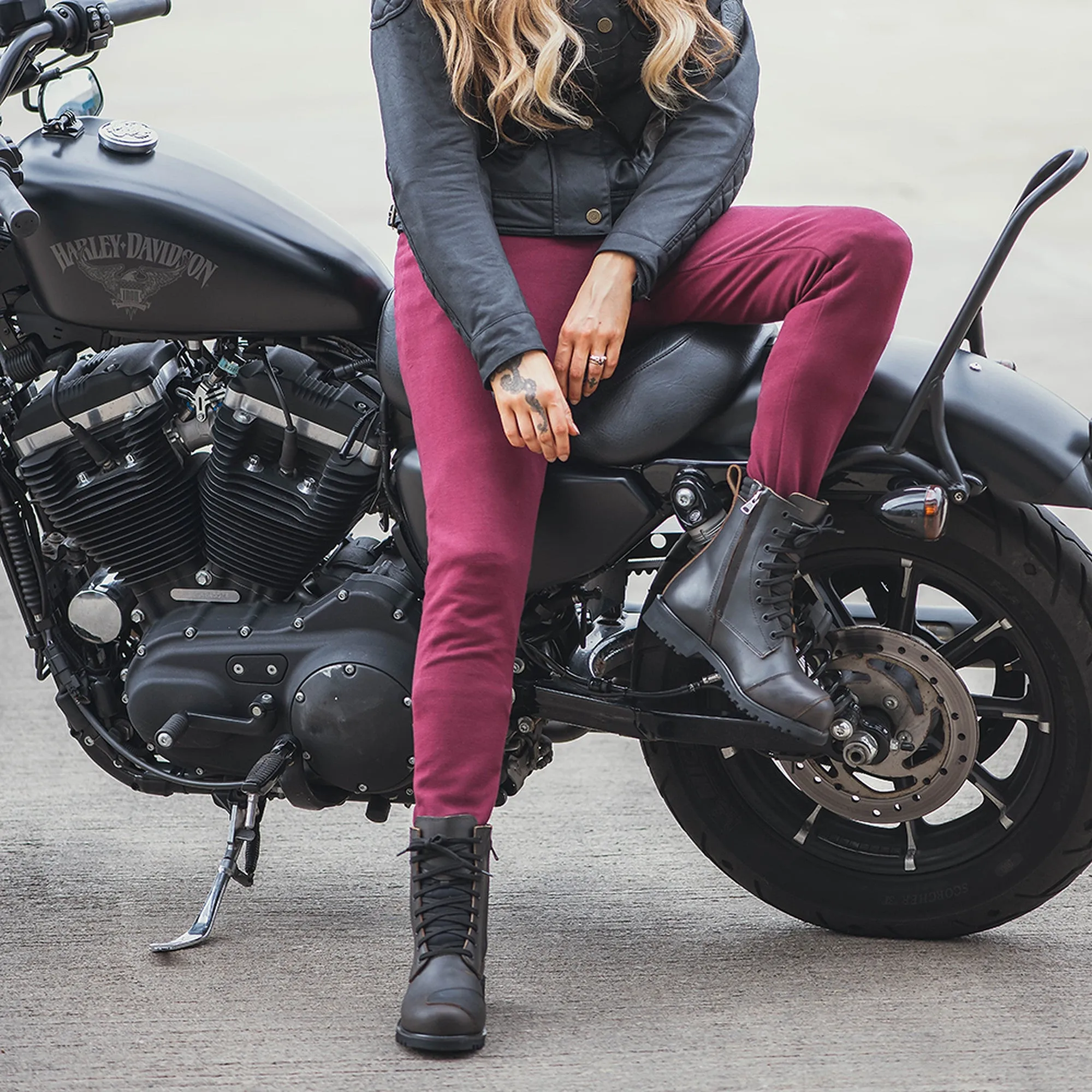 Oxford Armoured Ladies Super Leggings 2.0 - Burgundy