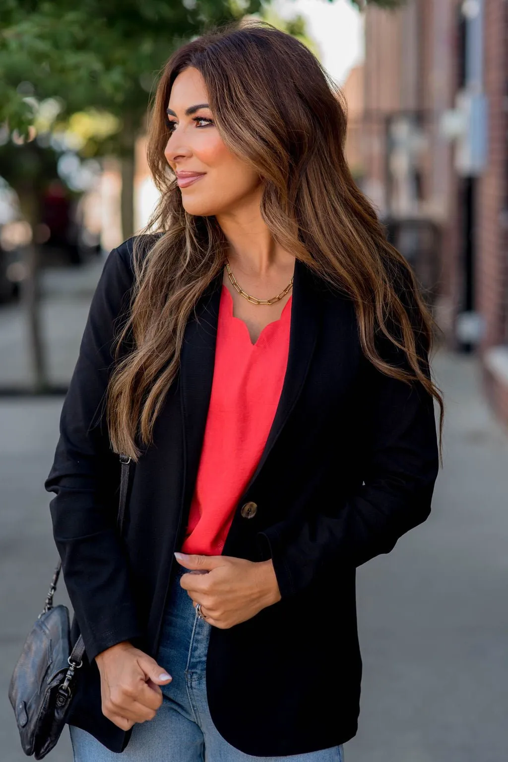 Perfect Fit Single Button Blazer