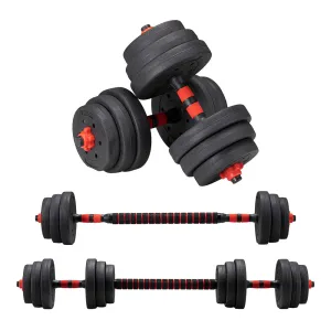 ProPulse 20KG Adjustable Dumbbell Barbell Set Home Gym Weights Exercise