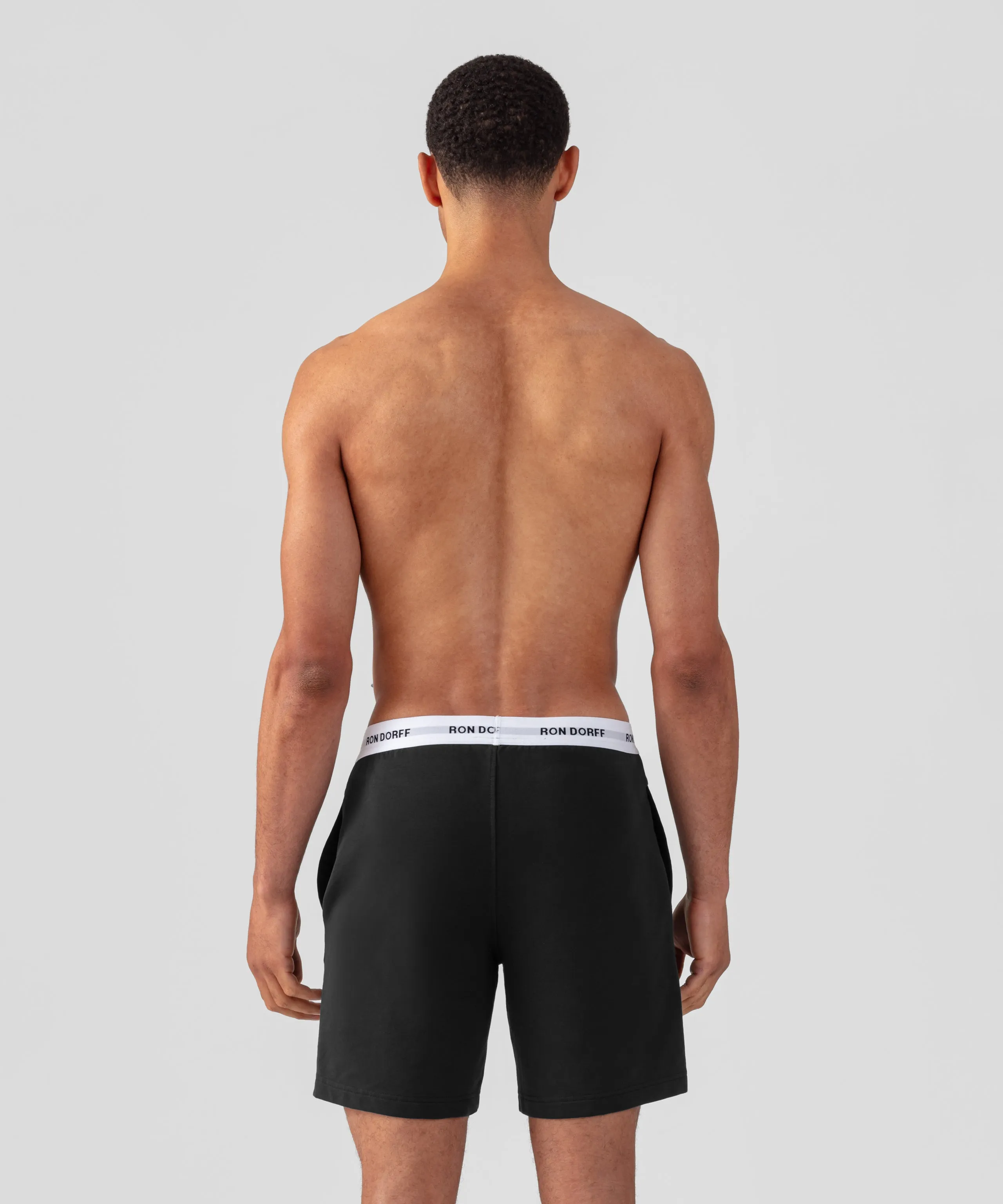 RON DORFF Lounge Shorts: Black