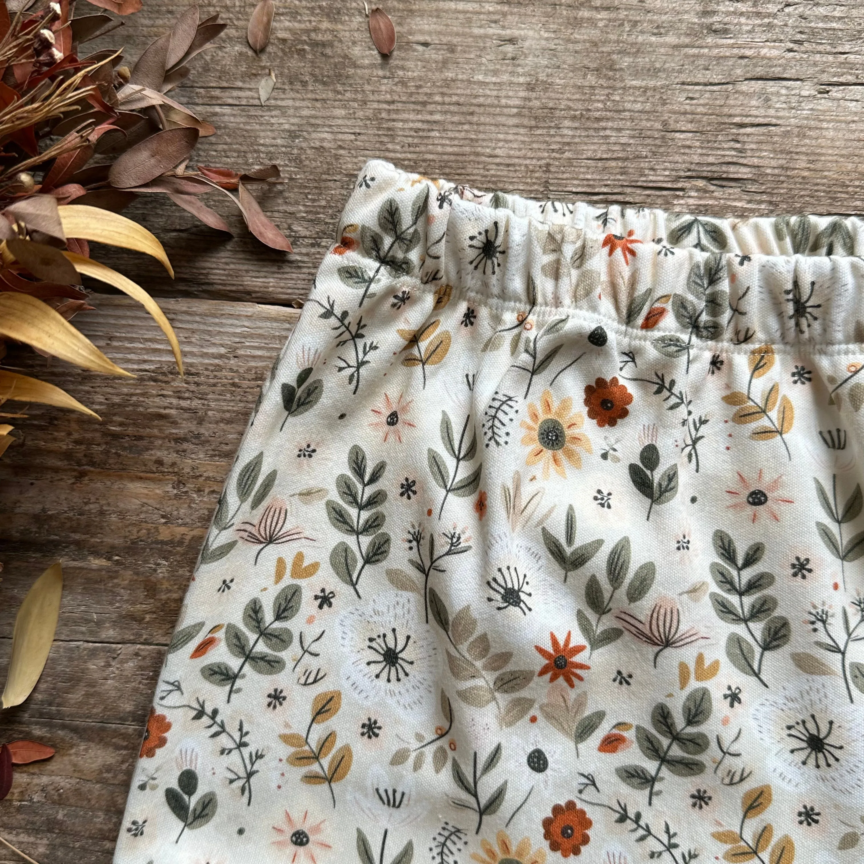 Sage Floral Harem Leggings