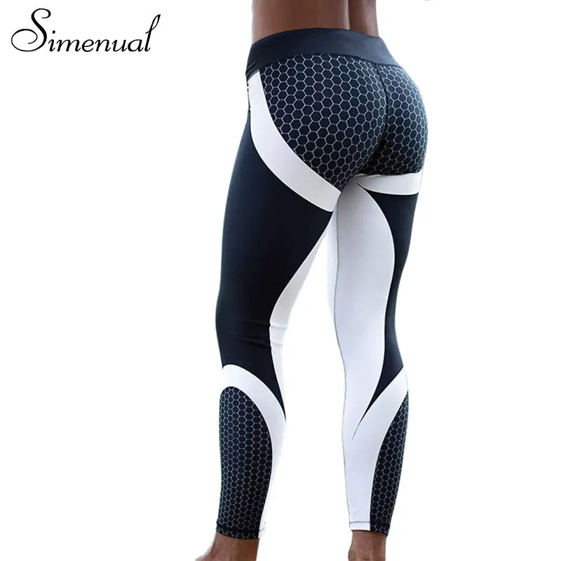 Simenual slim legging trousers sportswear for fitness female pants