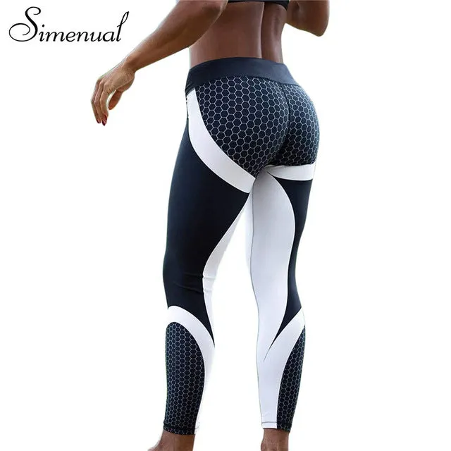 Simenual slim legging trousers sportswear for fitness female pants