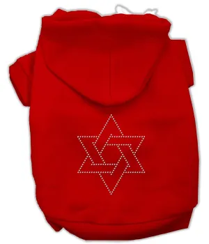 Star of David Hoodies Red XS (8)