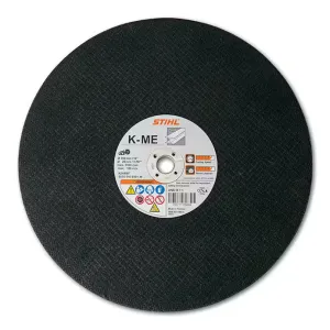 Stihl | K-ME —Abrasive Wheel —General Purpose Metal | 12" diameter, 20mm arbor (0835 010 8000)