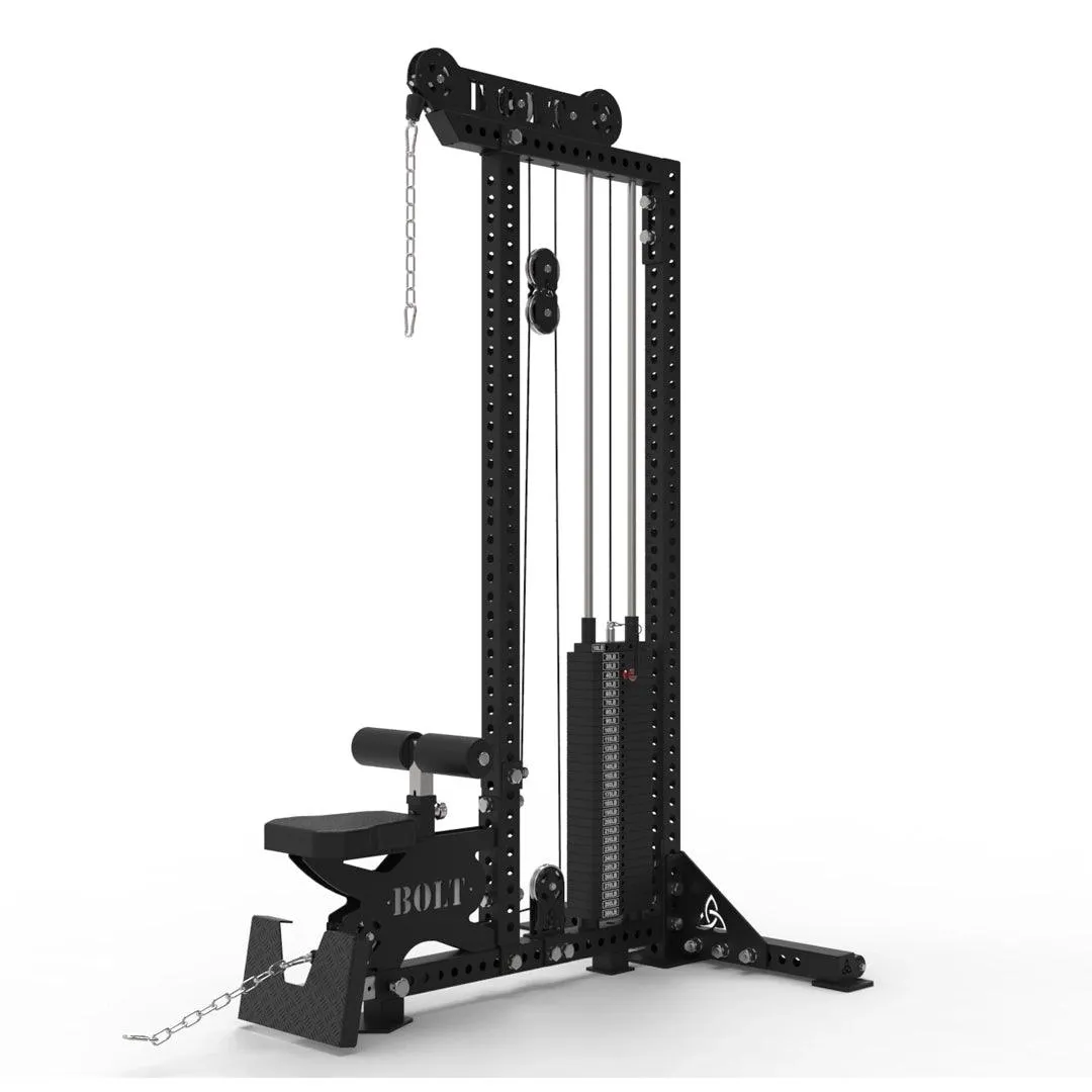 STORM SERIES WIDOW FREESTANDING LAT PULLDOWN LOW ROW WITH 300 LB WEIGHT STACK