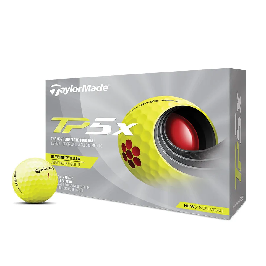 Taylormade TP5x Yellow Golf Balls (1 Dozen)