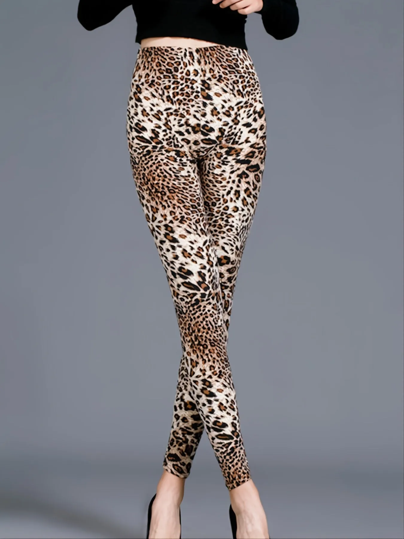 Wildly Chic Leopard Leggings High Waist Slim Fit Ultimate Style