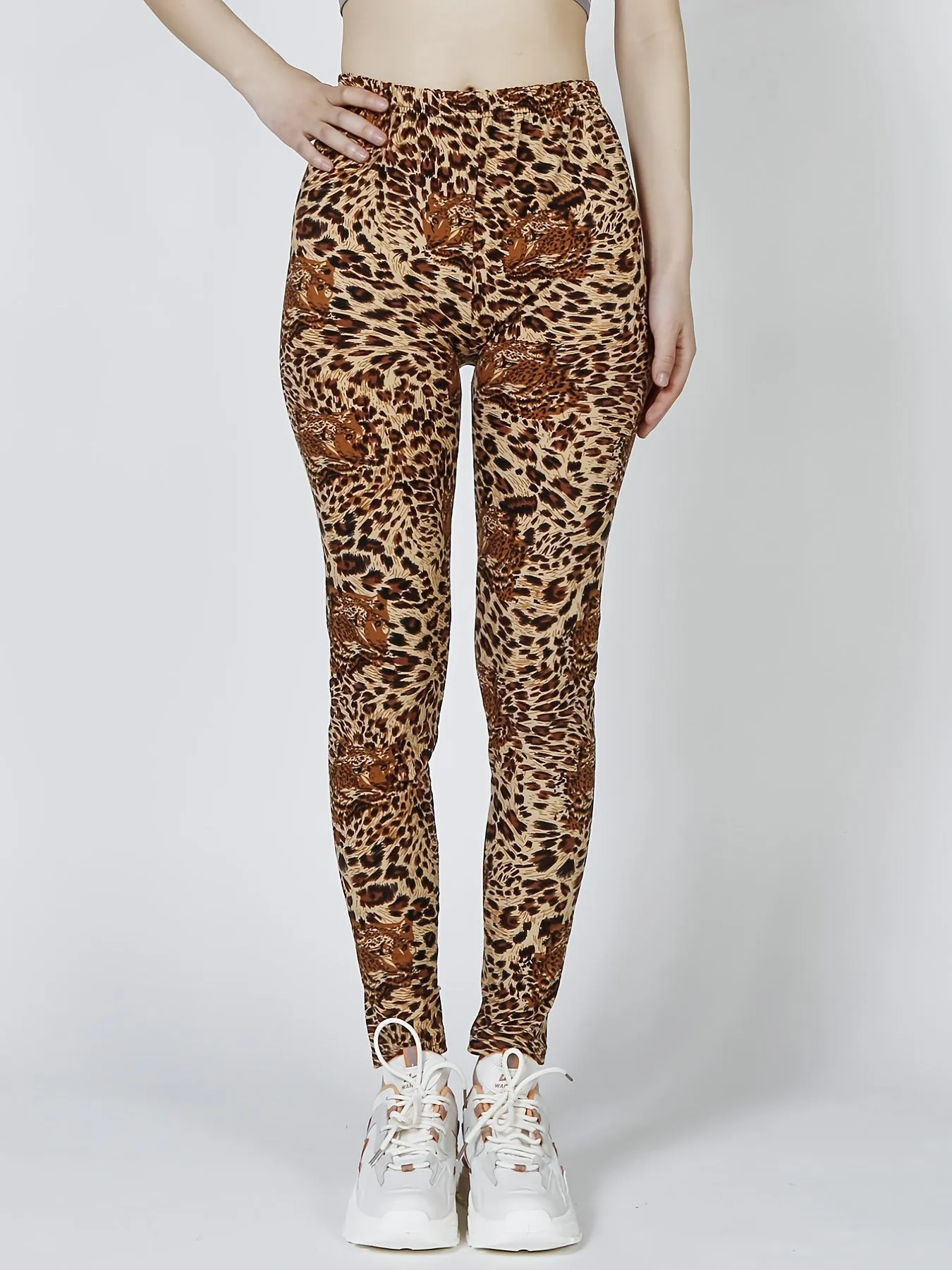 Wildly Chic Leopard Leggings High Waist Slim Fit Ultimate Style