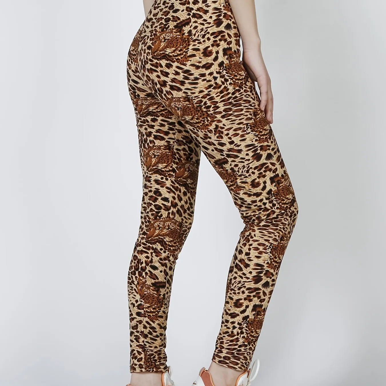 Wildly Chic Leopard Leggings High Waist Slim Fit Ultimate Style