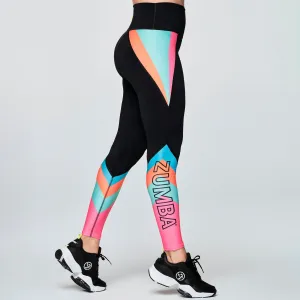 Zumba® Beach Party High Waisted Ankle Leggings